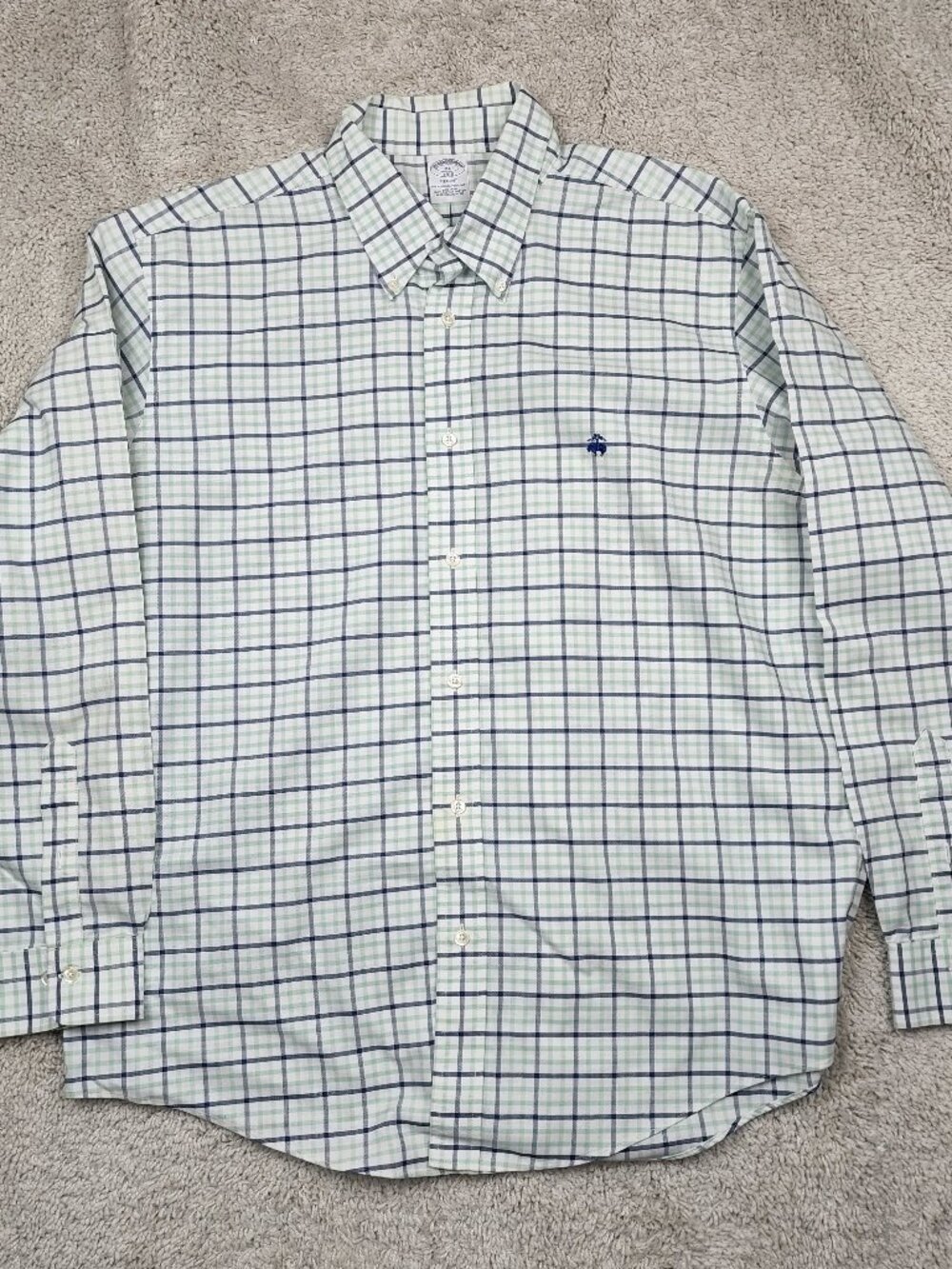 Brooks Brothers Button Down Shirt Mens Size XL Regent Oxford All Supima 100% - Picture 1 of 6